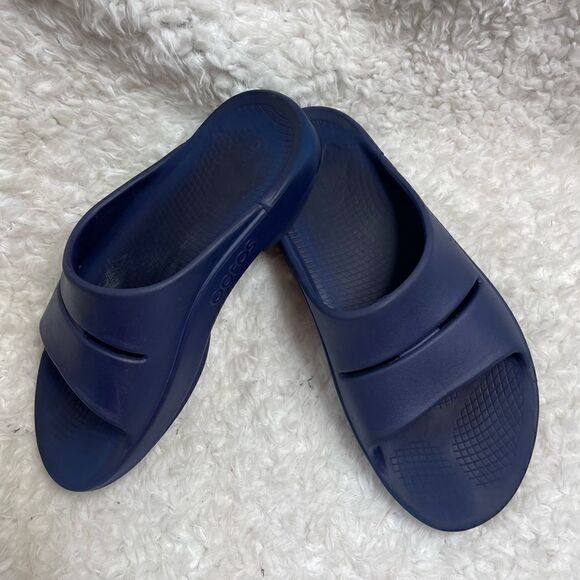 OOFOS  LLC Unisex Navy Blue slides Sandals light weight Arch support SZ … main image 7